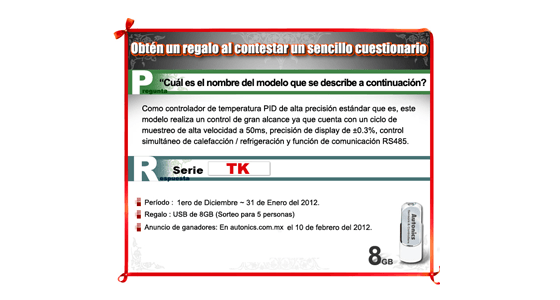 [Anuncio de los ganadores] Pregunta en línea de Autonics (Diciembre 1 - 31)